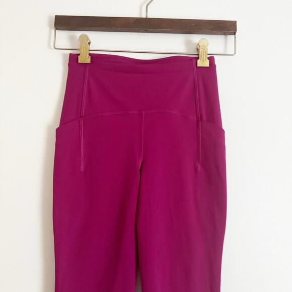 LULULEMON Swift Speed High Rise Crop Leggings Magenta Purple 2 - Picture 4 of 12
